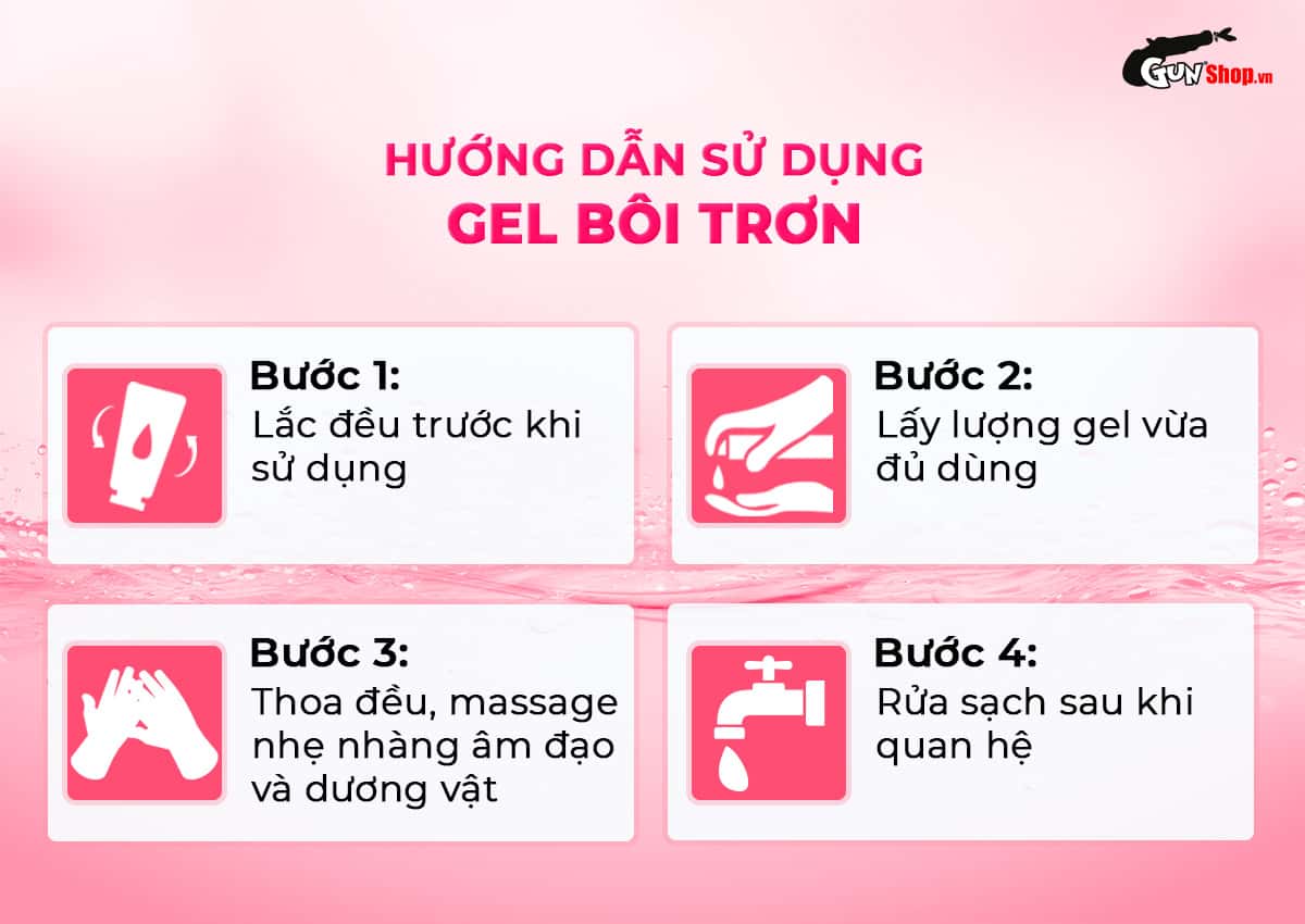 Hướng dẫn cách sử dụng gel bôi trơn Firon Sense Bloom đúng cách