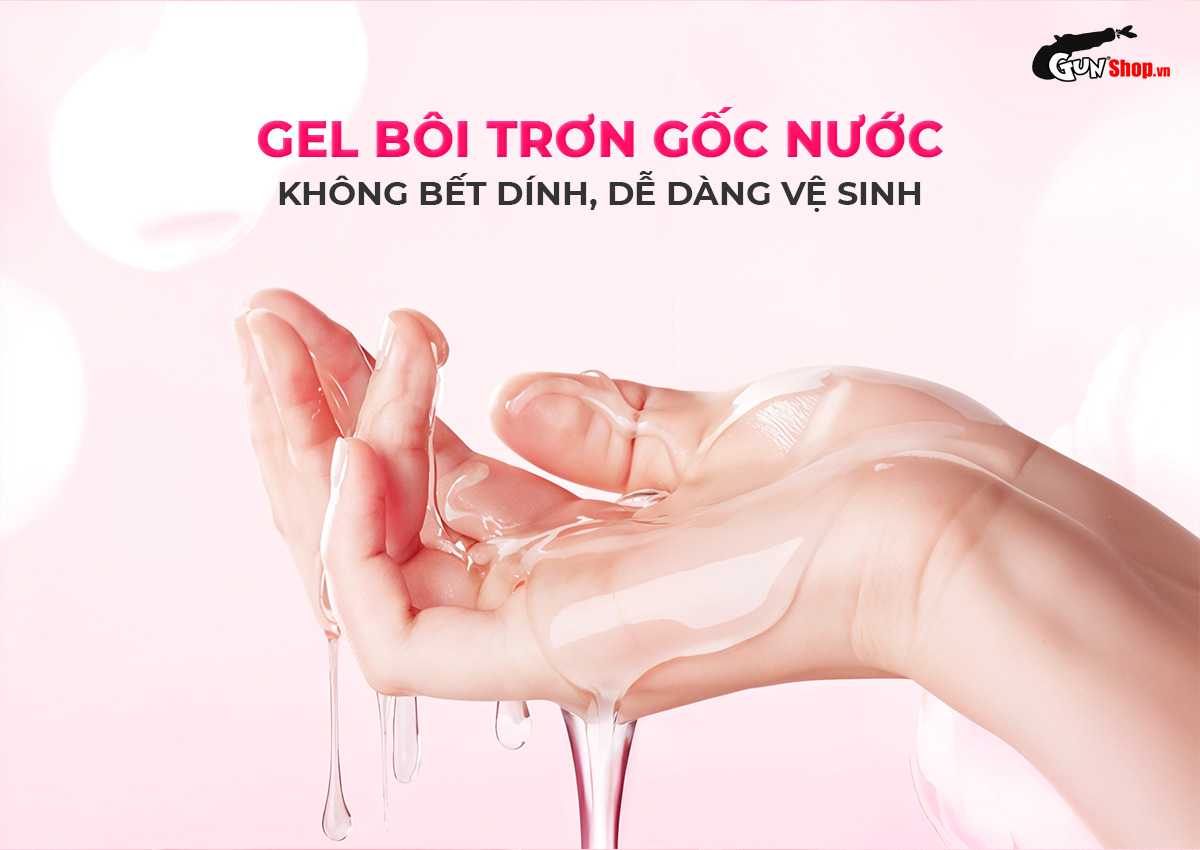 Gel bôi trơn massage hương hoa hồng Cokelife hồng chính hãng tại Gunshop
