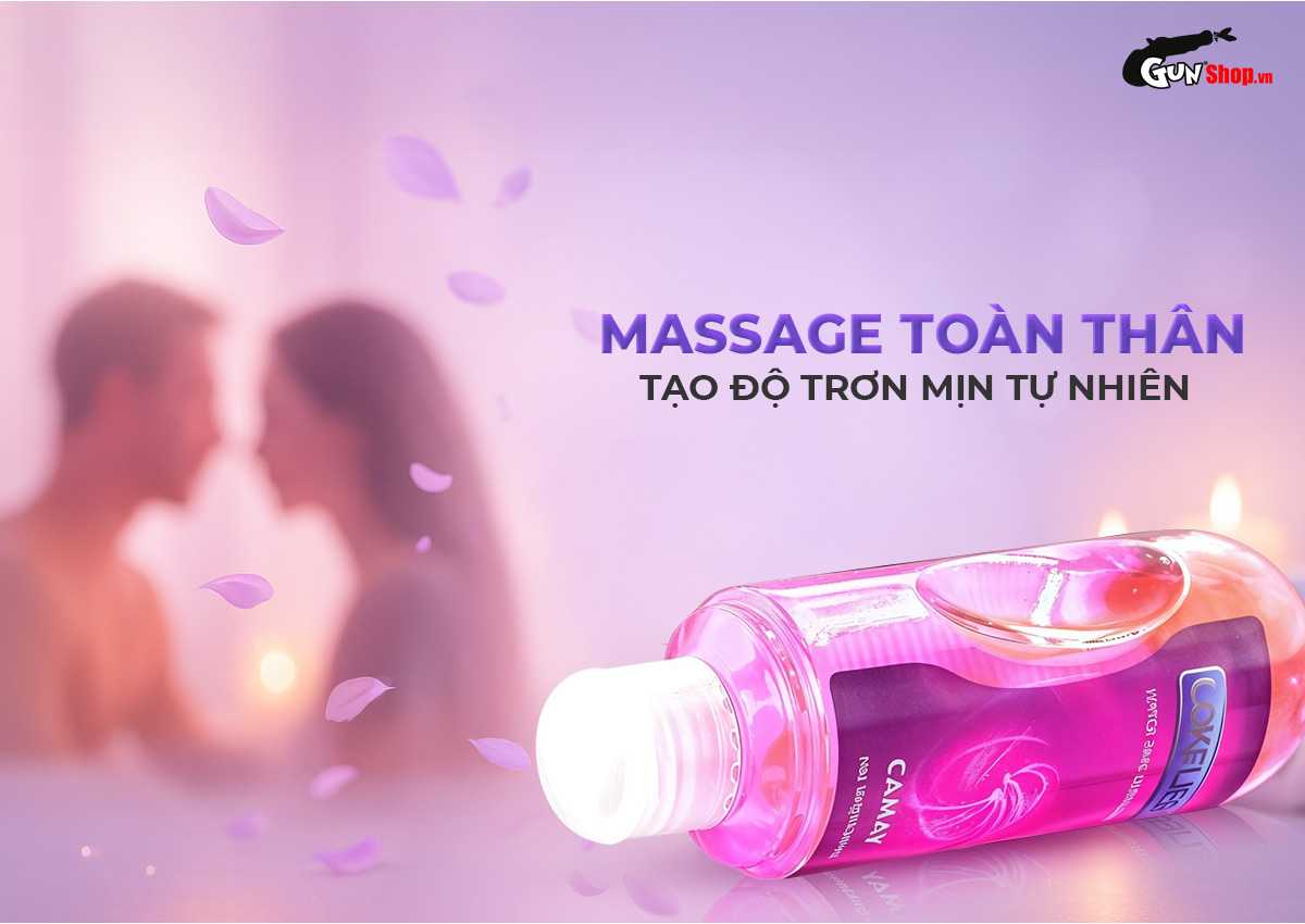 Gel bôi trơn massage hương camay Cokelife tím chính hãng tại Gunshop