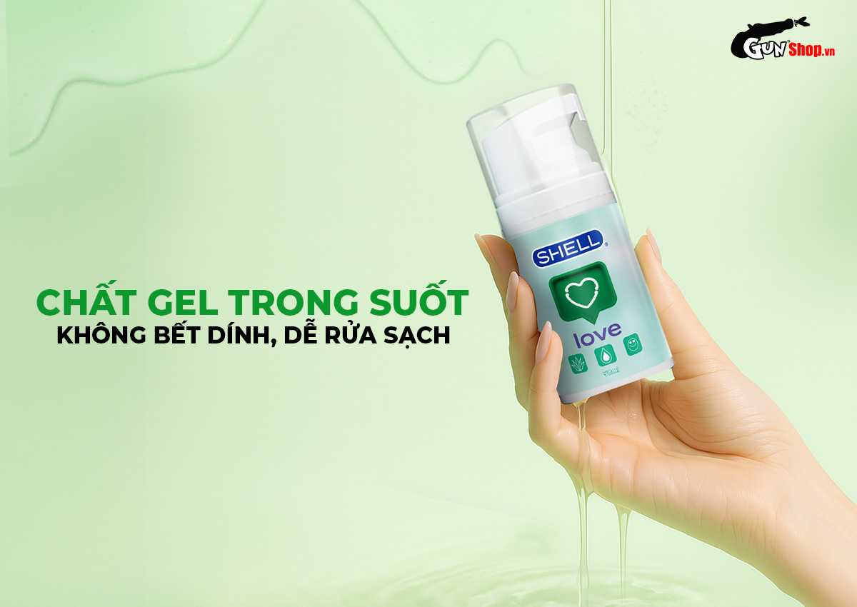 Gel bôi trơn se khít âm đạo và tăng khoái cảm nữ Shell Love Green chính hãng tại gunshop