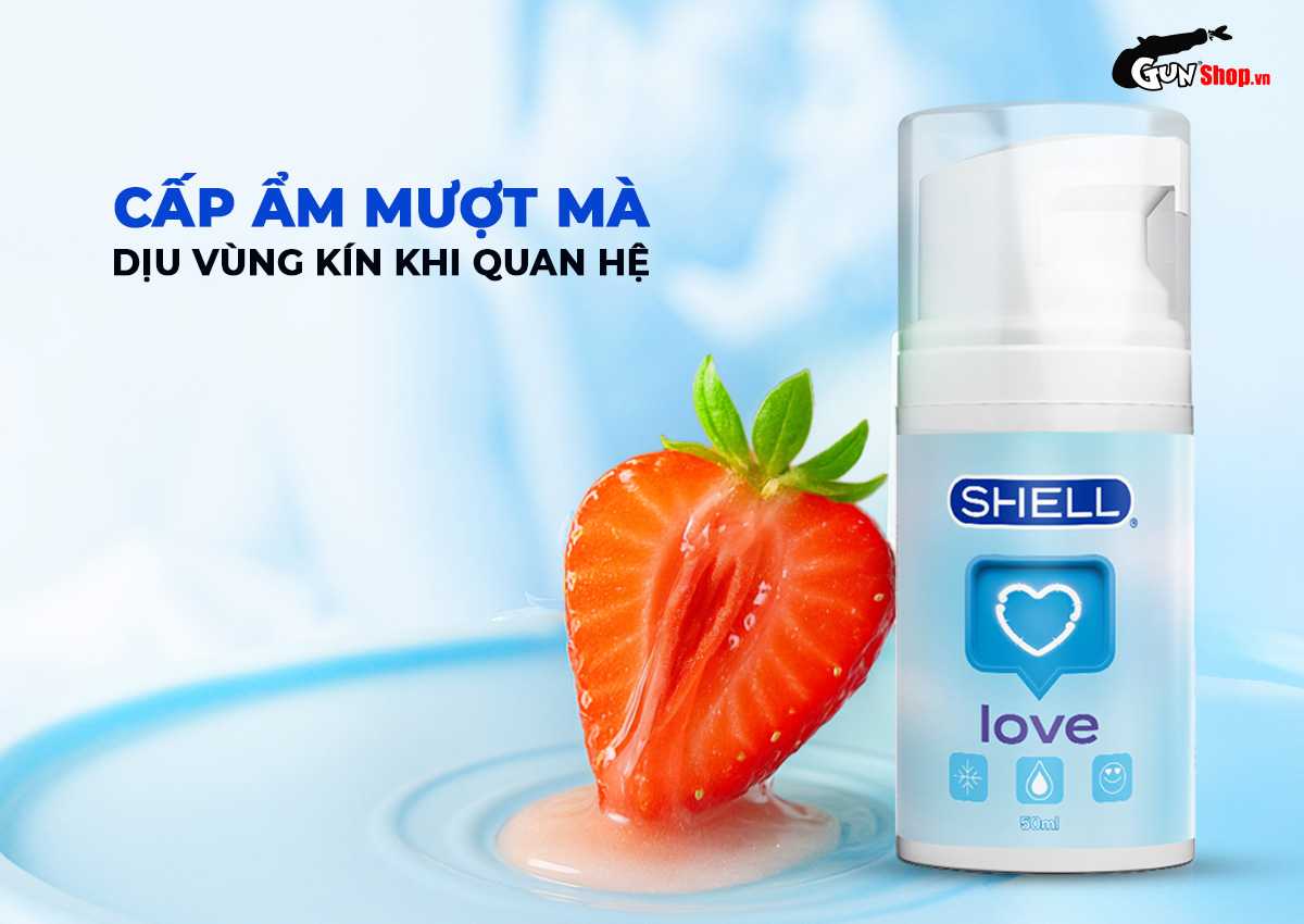 Gel bôi trơn se khít âm đạo và tăng khoái cảm nữ Shell Love Blue chính hãng tại Gunshop