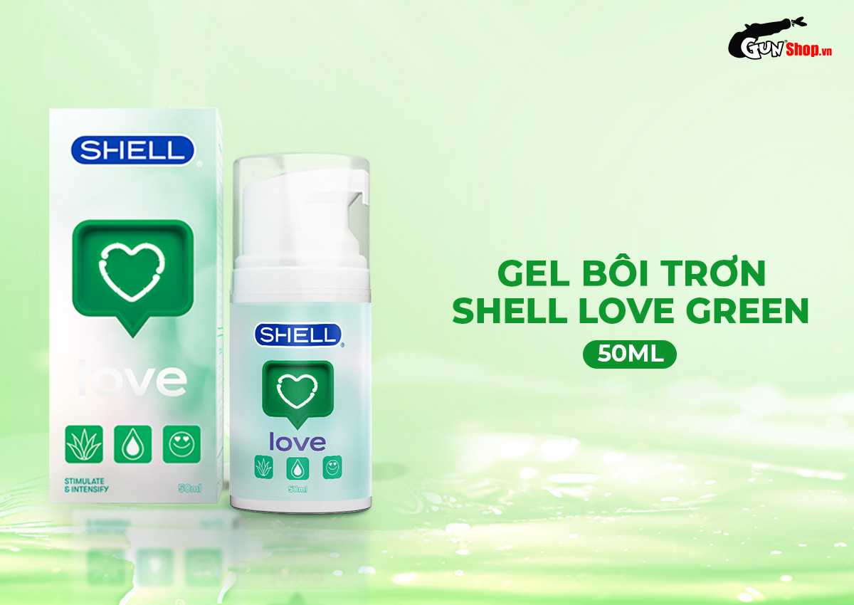 Gel bôi trơn se khít âm đạo và tăng khoái cảm nữ Shell Love Green chính hãng tại gunshop
