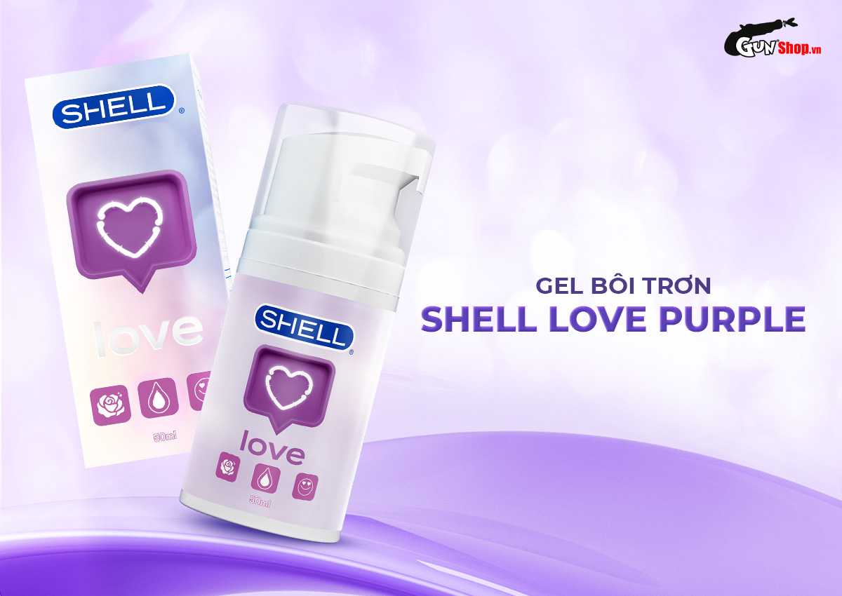 Gel bôi trơn Shell Love Purple chính hãng tại Gunshop