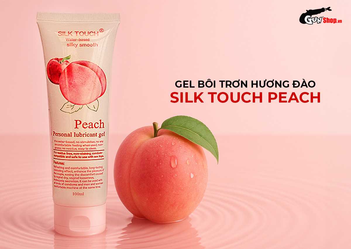 Gel bôi trơn hương đào Silk Touch Peach chính hãng tại Gunshop