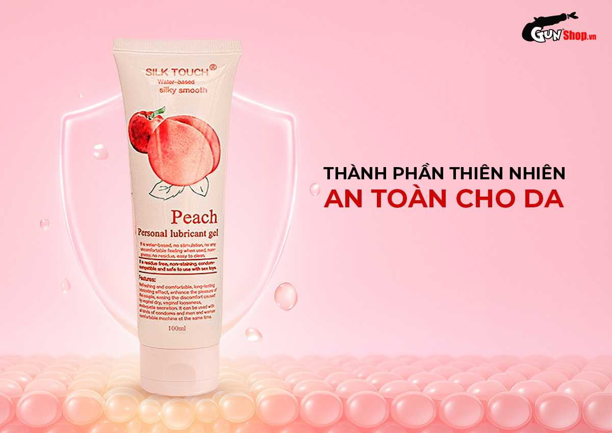 Gel bôi trơn hương đào Silk Touch Peach chính hãng tại Gunshop