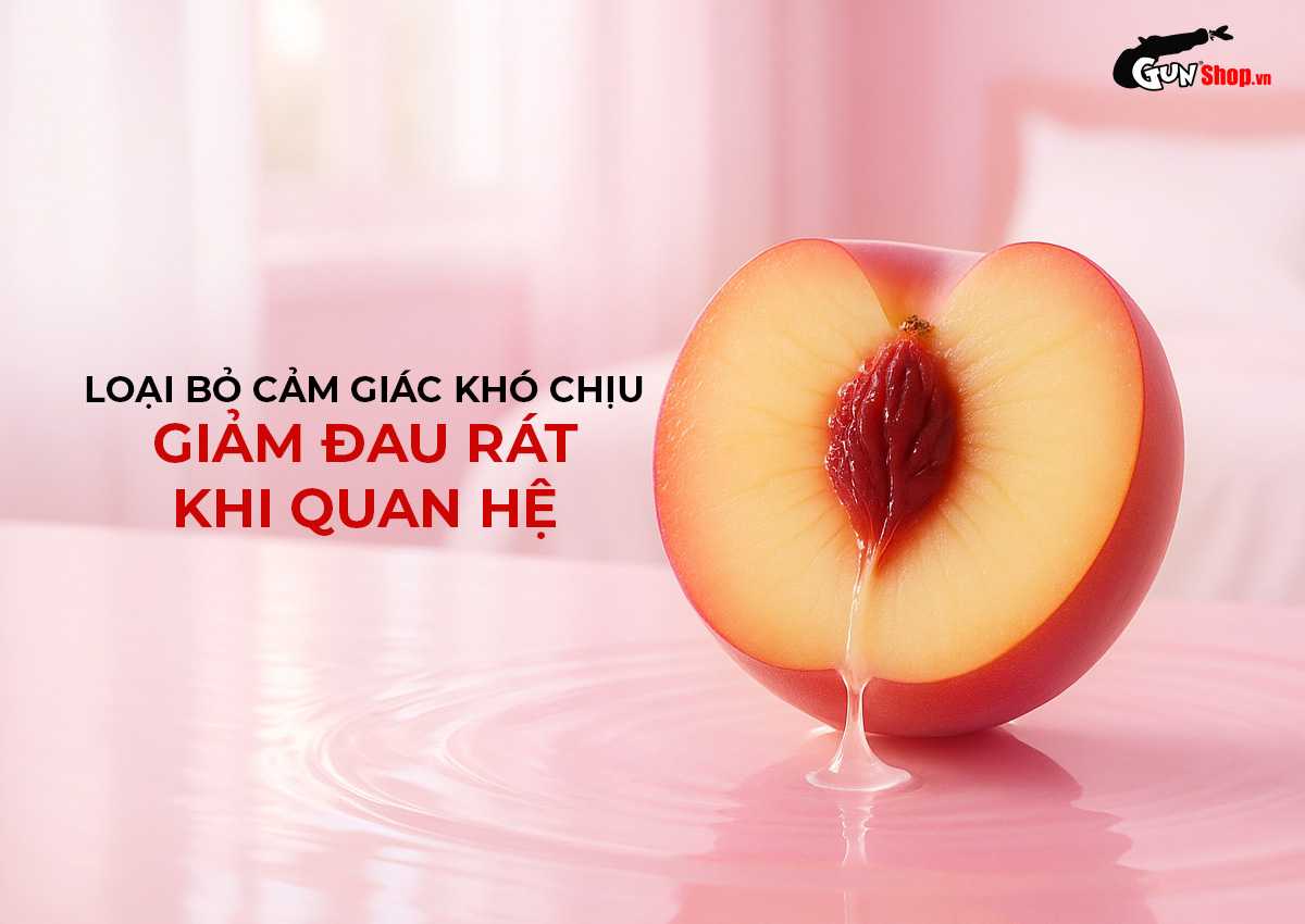 Gel bôi trơn hương đào Silk Touch Peach chính hãng tại Gunshop