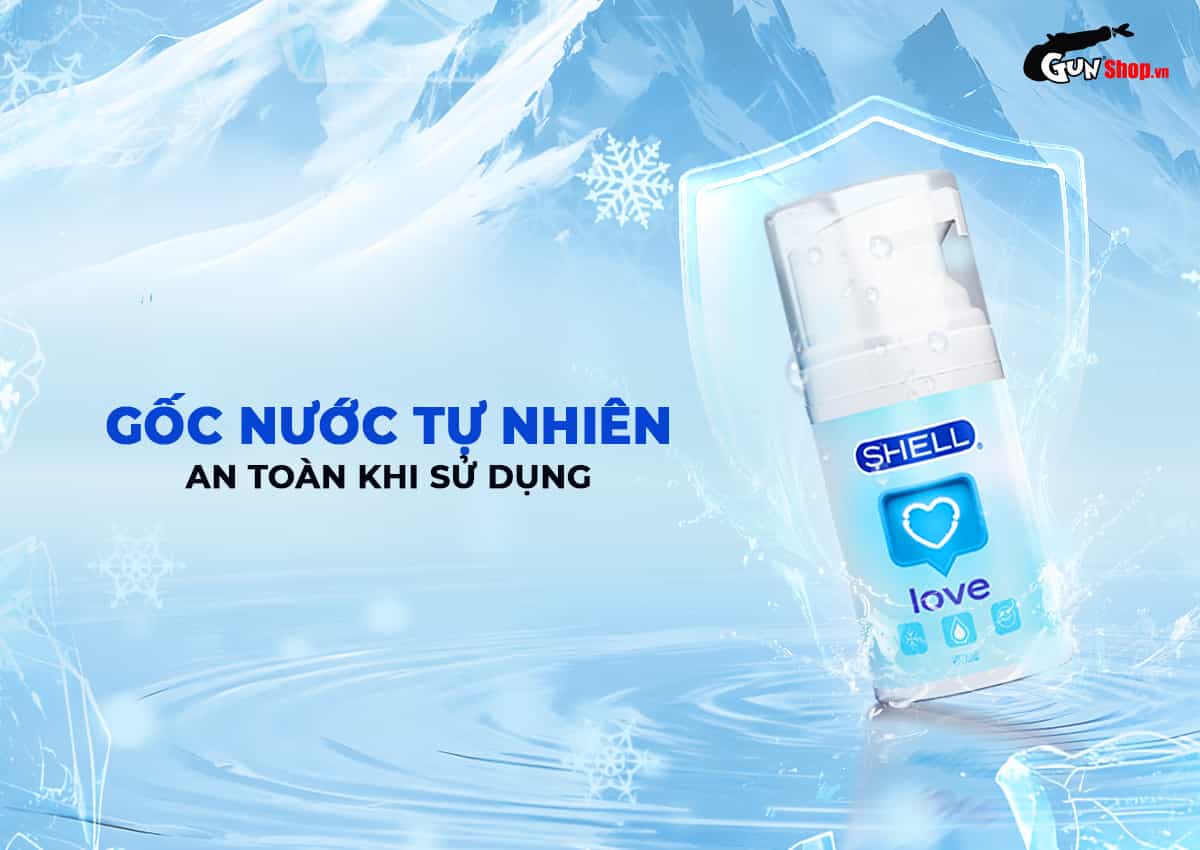 Gel bôi trơn gốc nước Shell Love Blue an toàn và lành tính
