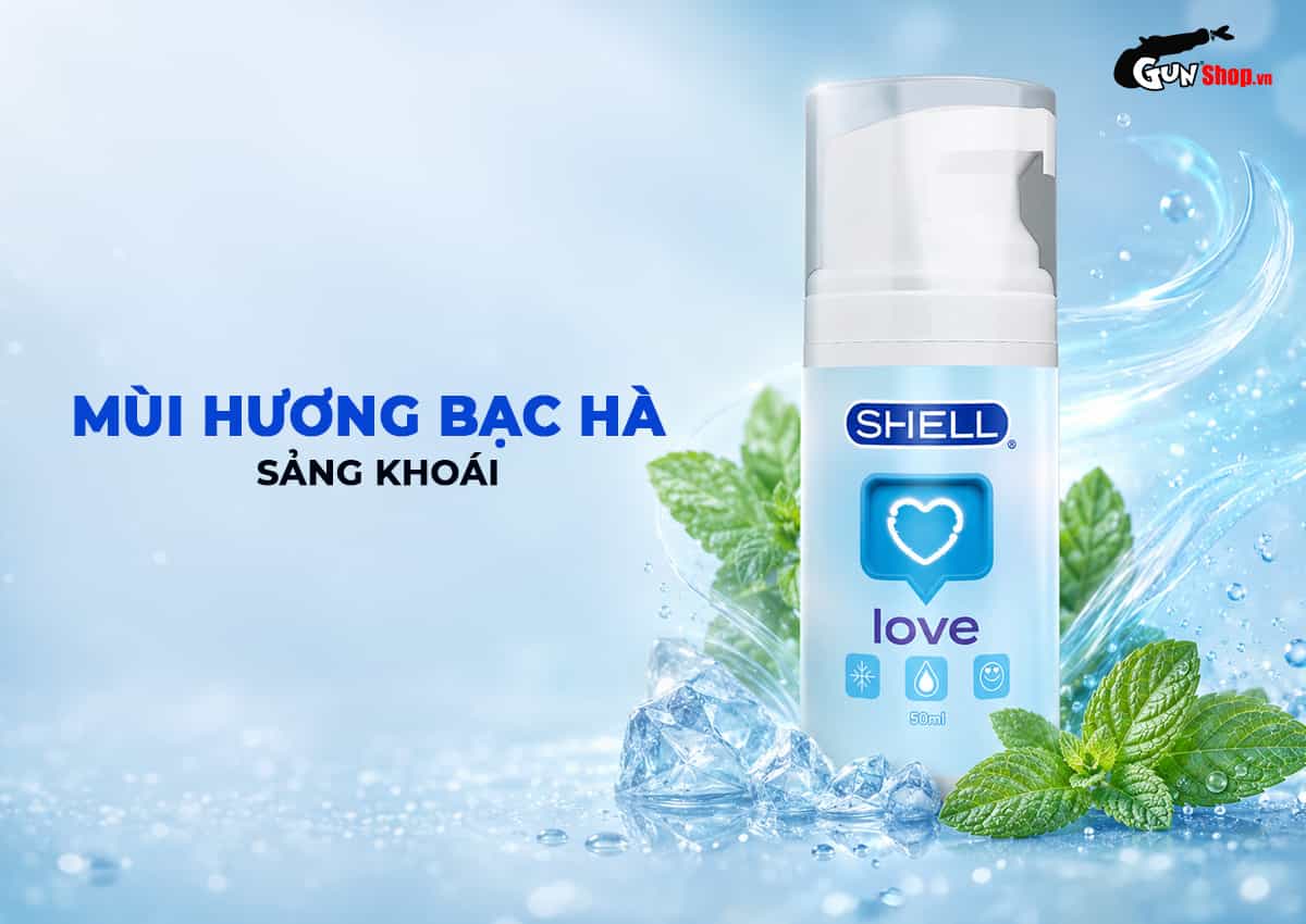 Shell Love Blue với mùi hương bạc hà sảng khoái