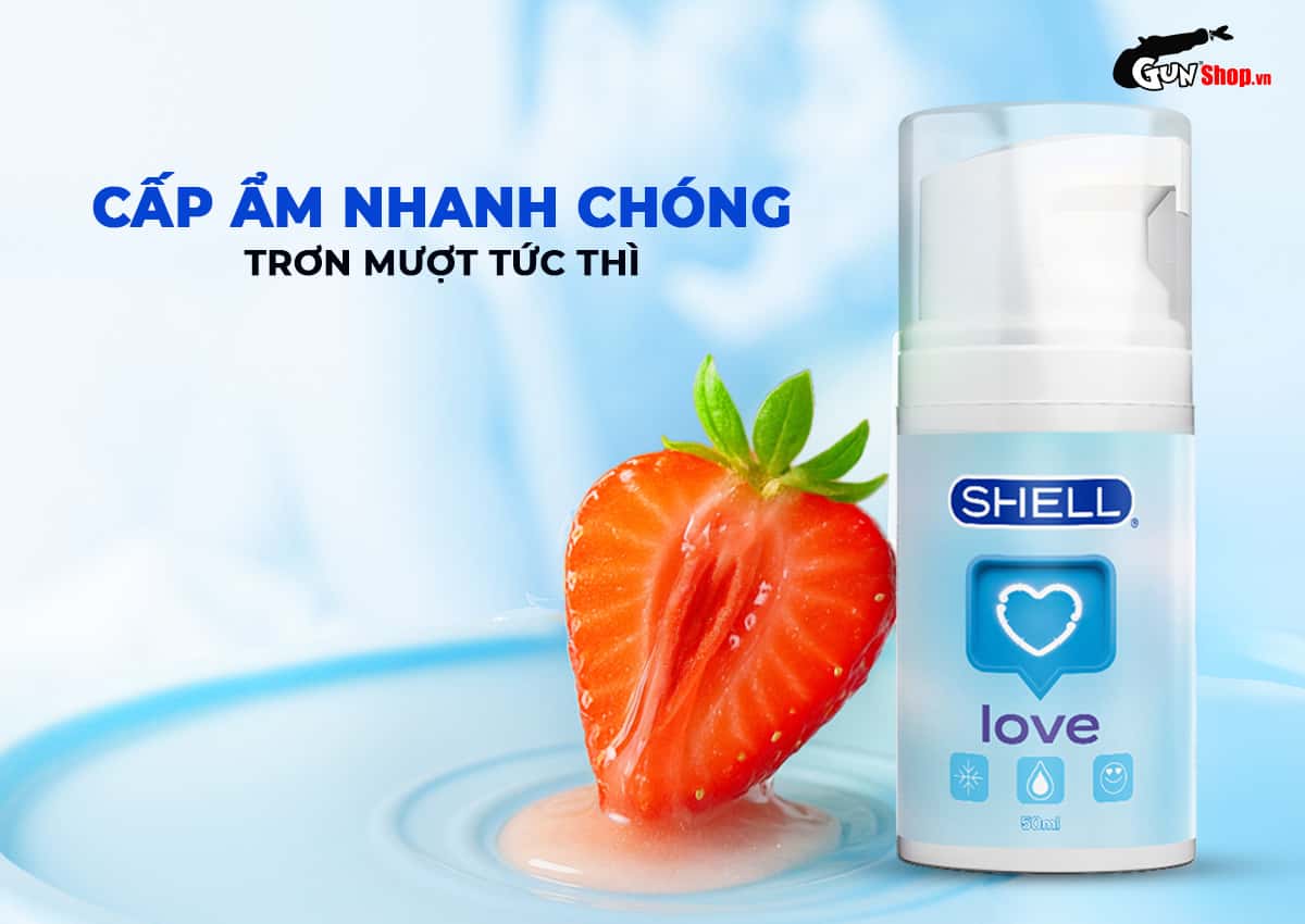 Shell Love Blue cấp ẩm nhanh chóng, trơn mượt tức thì