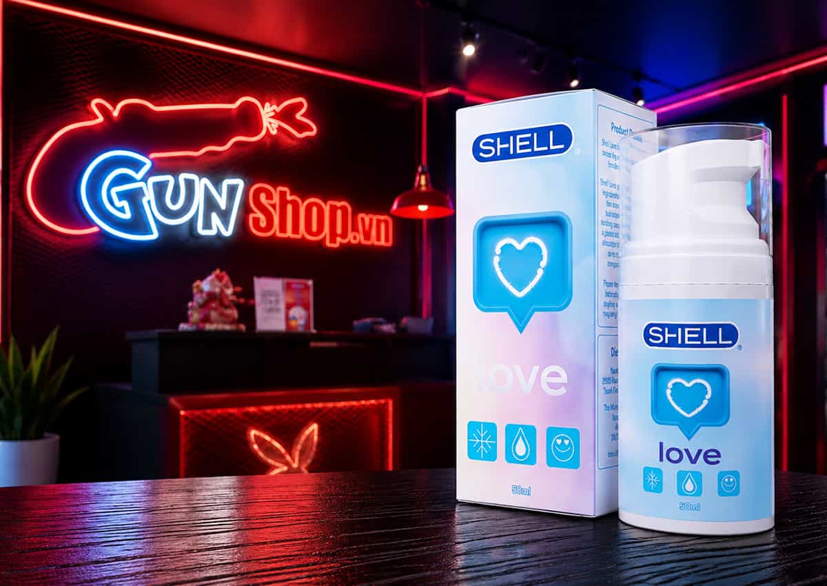Gel bôi trơn tăng khoái cảm Shell Love Blue chính hãng tại Gunshop Việt Nam