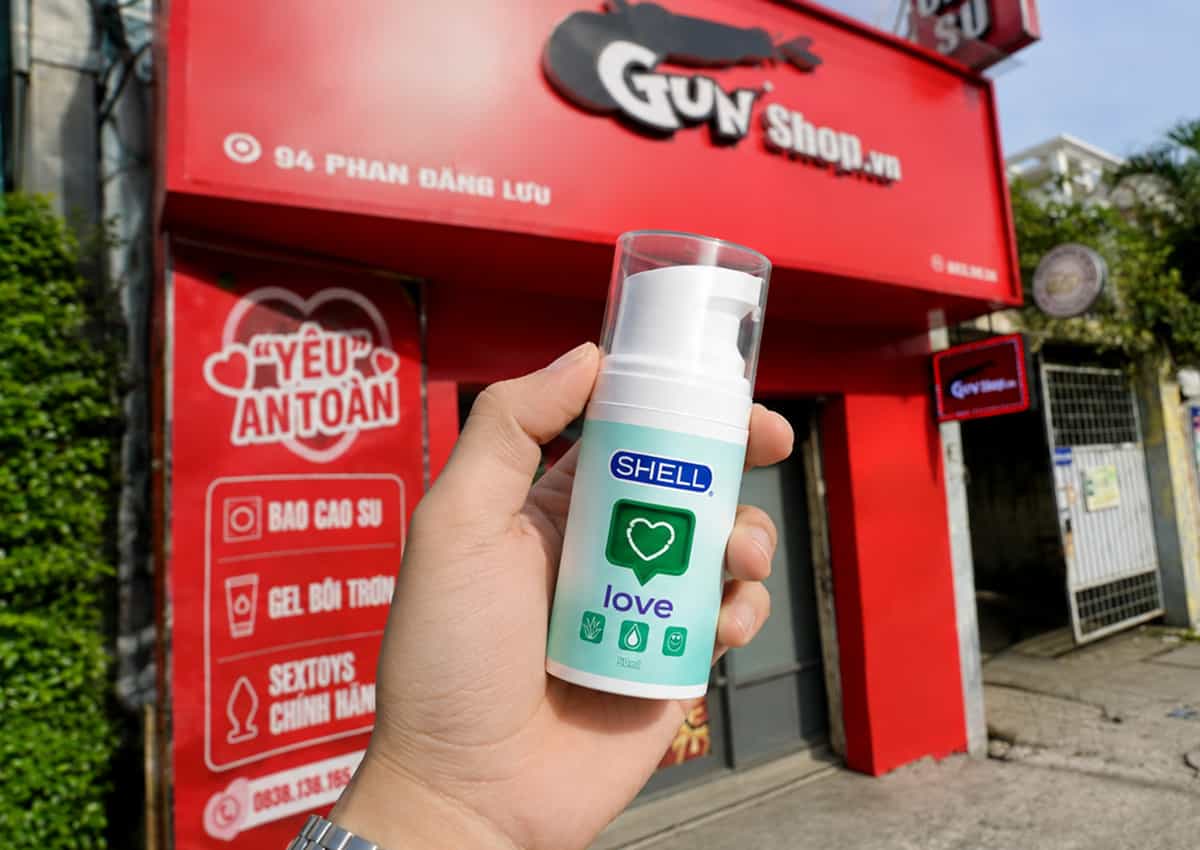Gel bôi trơn tăng khoái cảm Shell Love Green chính hãng tại Gunshop Việt Nam