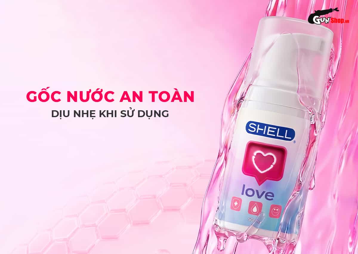 Shell Love Pink với thành phần gốc nước dịu nhẹ và an toàn khi sử dụng