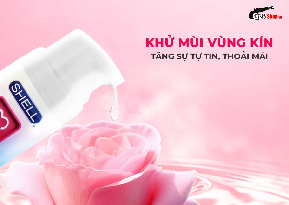 Shell Love Pink hỗ trợ khử mùi vùng kín thơm mát