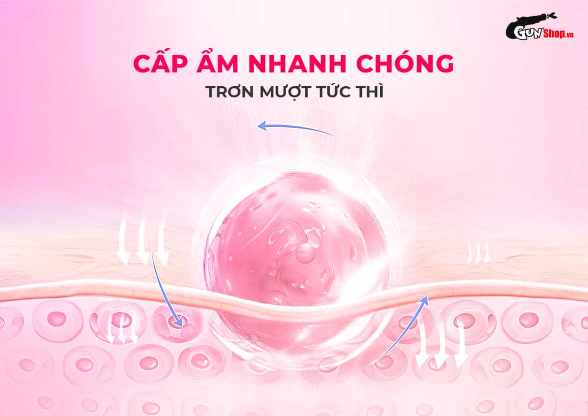 Shell Love Pink cấp ẩm nhanh chóng, trơn mượt tức thì cho việc quan hệ trơn tru