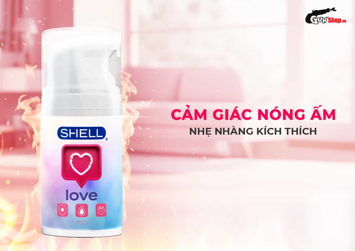 Shell Love Pink tạo cảm giác nóng ấm nhẹ nhàng kích thích