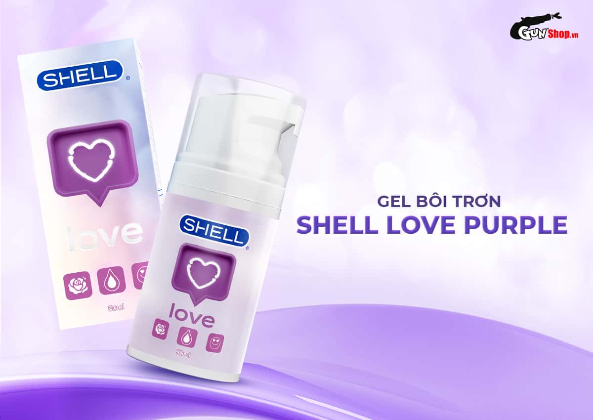 Gel bôi trơn tăng khoái cảm Shell Love Purple hương nước hoa Good Girl cao cấp
