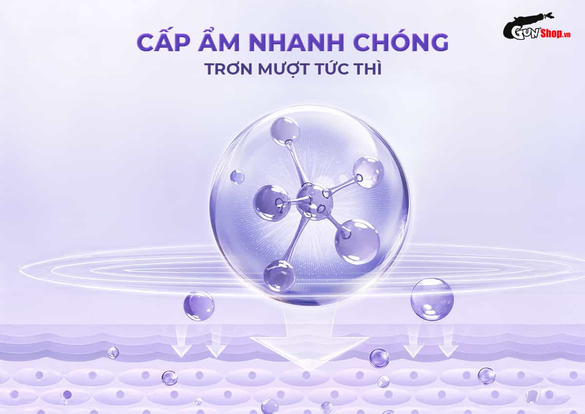 Shell Love Purple cấp ẩm nhanh chóng, dưỡng ẩm trơn mượt tức thì
