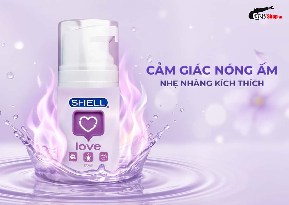 Shell Love Purple tạo cảm giác nóng ấm nhẹ nhàng kích thích
