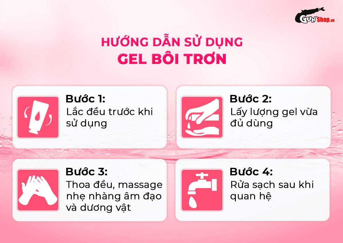 Hướng dẫn cách sử dụng gel bôi trơn Vanessa & Co