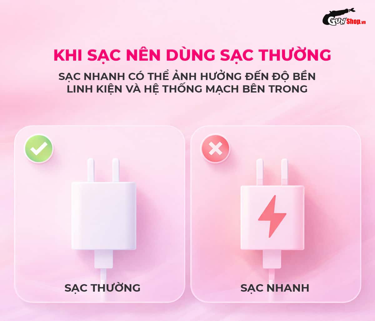 Không nên dùng củ sạc nhanh để sạc Lovense Velvo để tránh hư hại pin