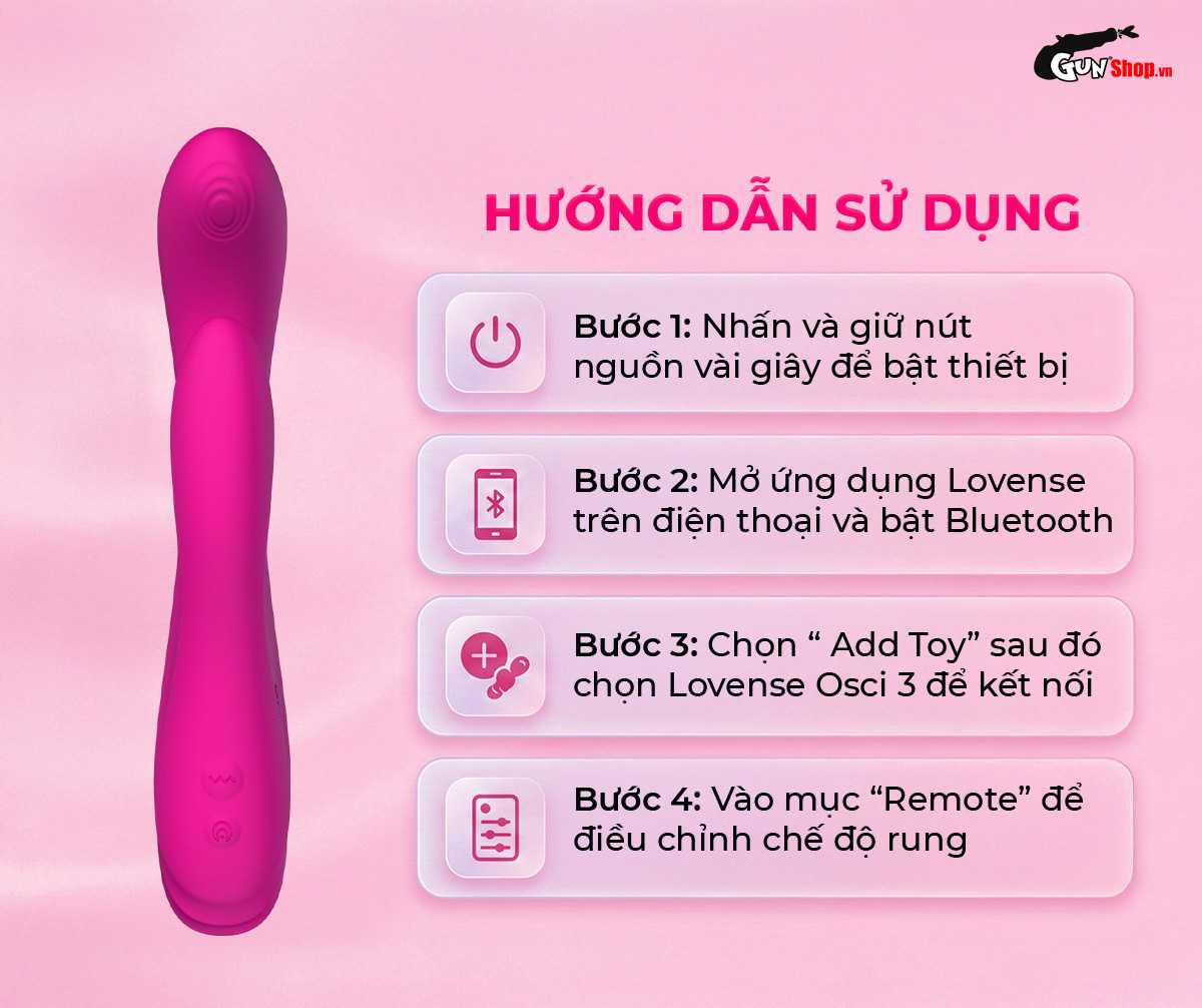 Hướng dẫn cách sử dụng máy rung massage Lovense Osci 3