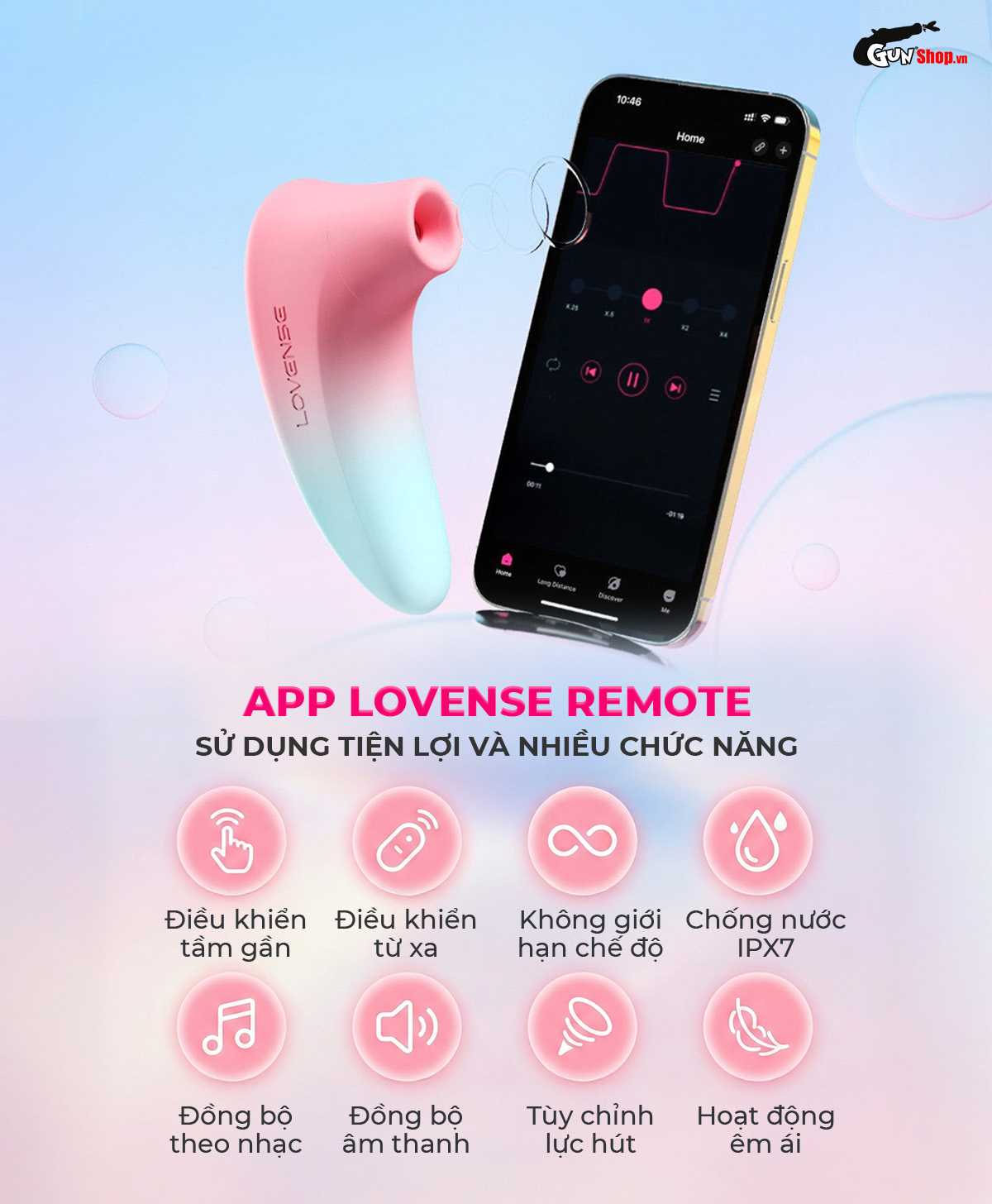 Máy massage Lovense Tenera 2 chính hãng tại Gunshop