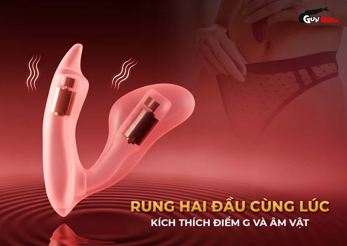 Máy massage Magic Motion Umi với 2 đầu rung kích thích cùng lúc