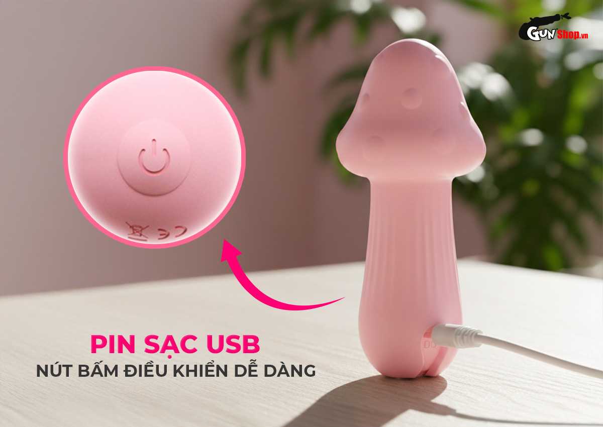 Máy massage hình nấm Shelly Play Mushroom chính hãng tại Gunshop