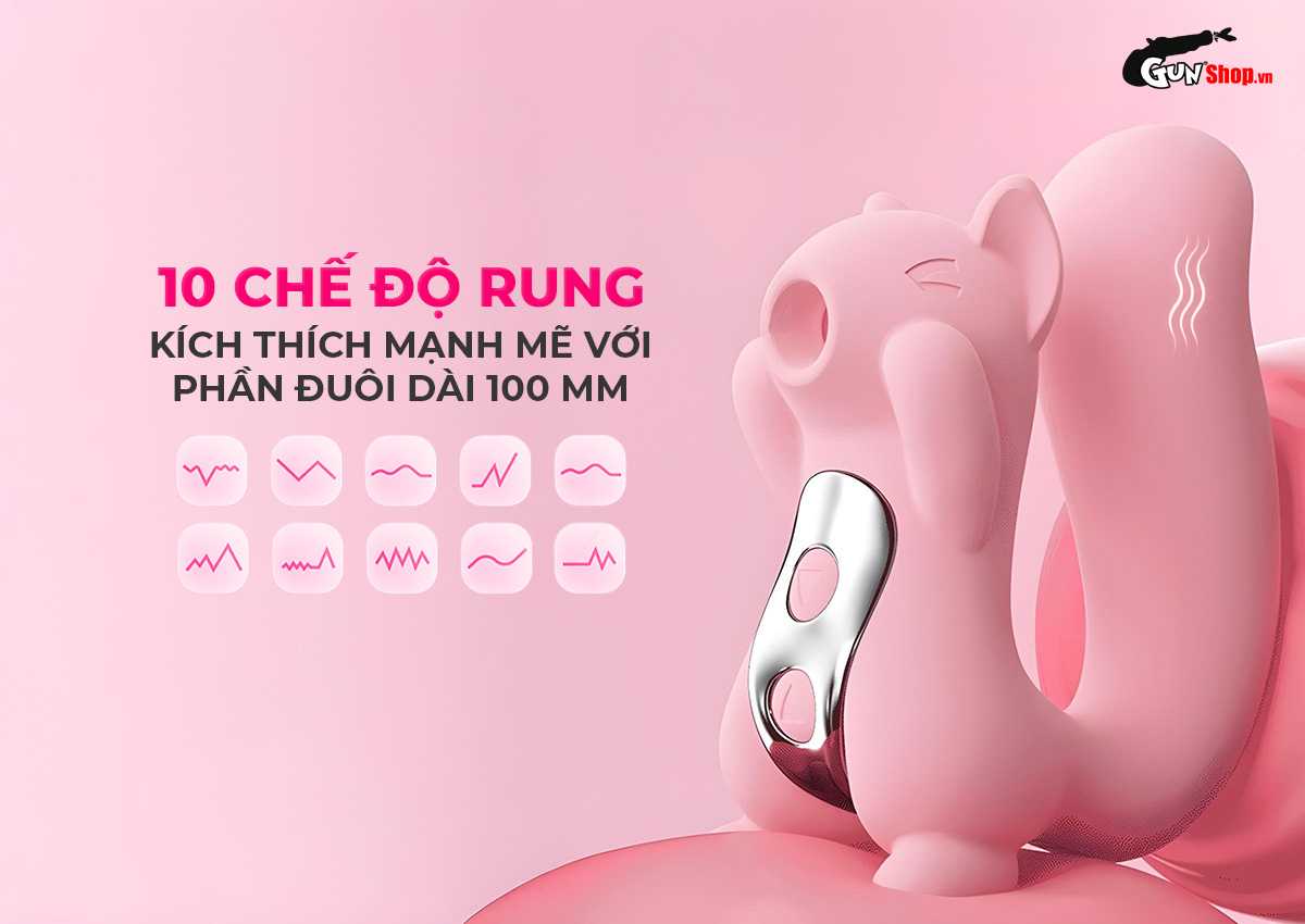 Máy massage hình sóc Shelly Play Nutty chính hãng tại Gunshop