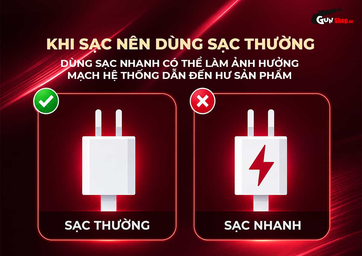 Lưu ý khi sạc máy rung massage mini Galaku Ice Cream Cone