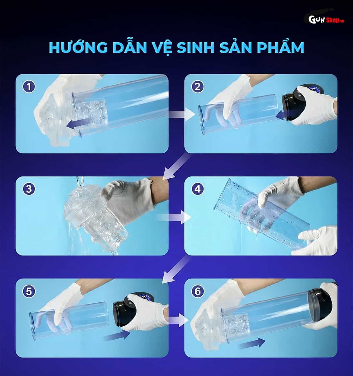 Hướng dẫn cách sử dụng máy tập dương vật Shelly Play Pump Up