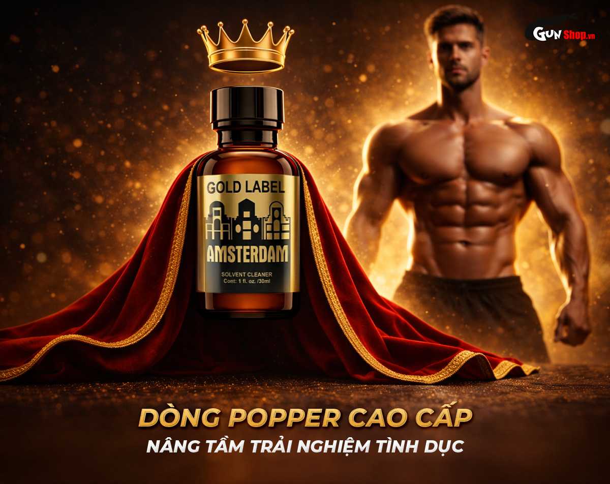 Chai hít Popper Amsterdam Gold Label chính hãng tại Chúng tôi