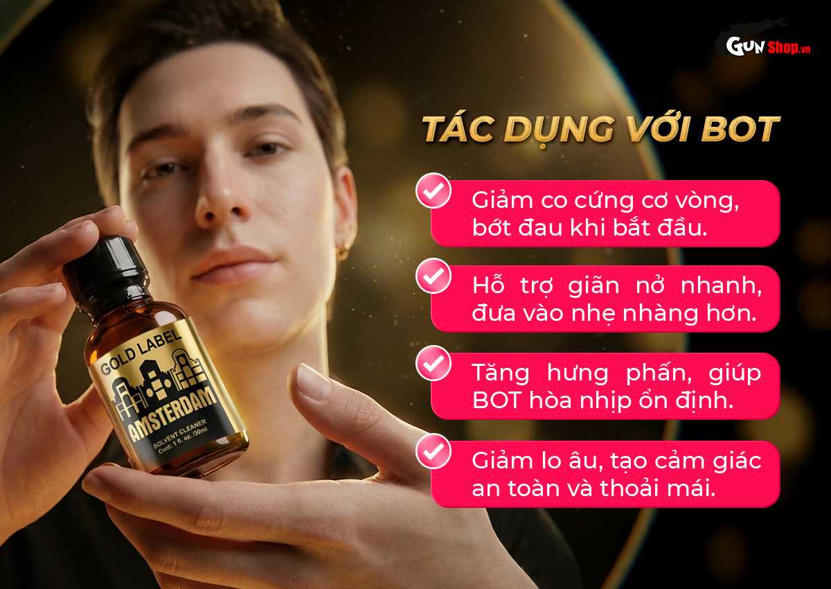 Chai hít Popper Amsterdam Gold Label chính hãng tại Chúng tôi