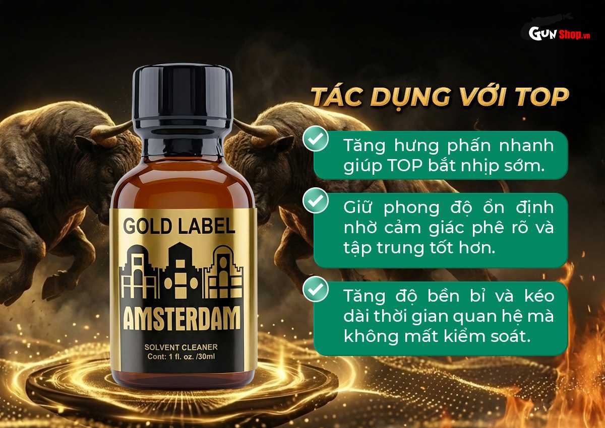 Chai hít Popper Amsterdam Gold Label chính hãng tại Chúng tôi