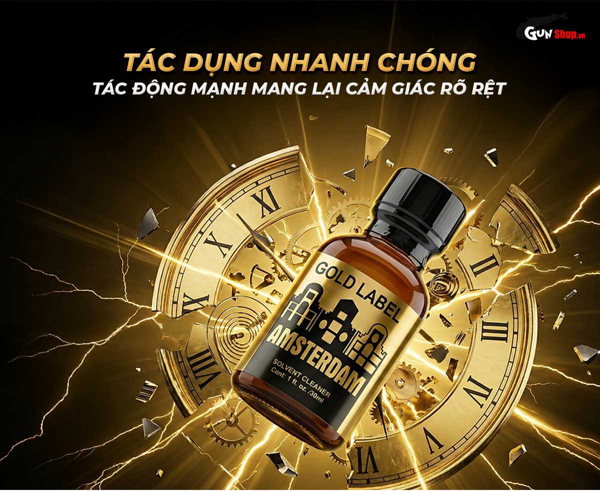 Chai hít Popper Amsterdam Gold Label chính hãng tại Chúng tôi
