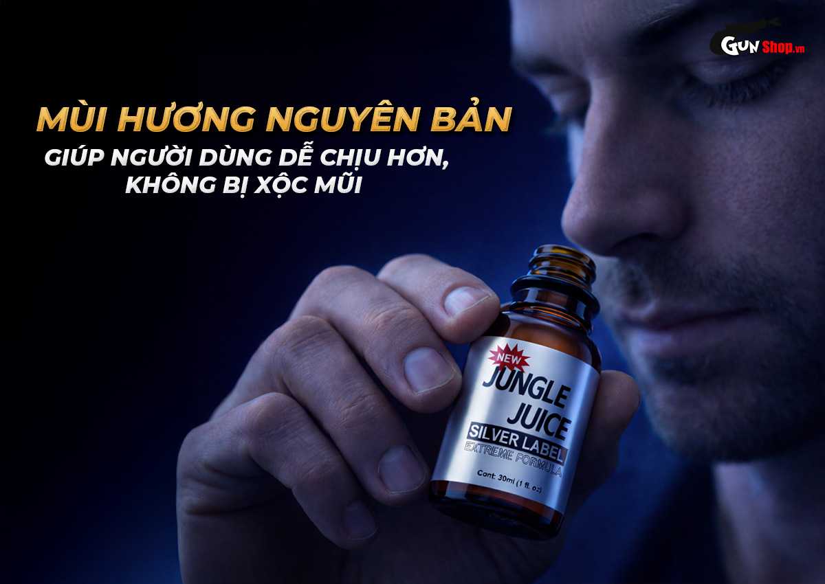 Chai hít Popper Jungle Juice Silver Label chính hãng tại Gunshop