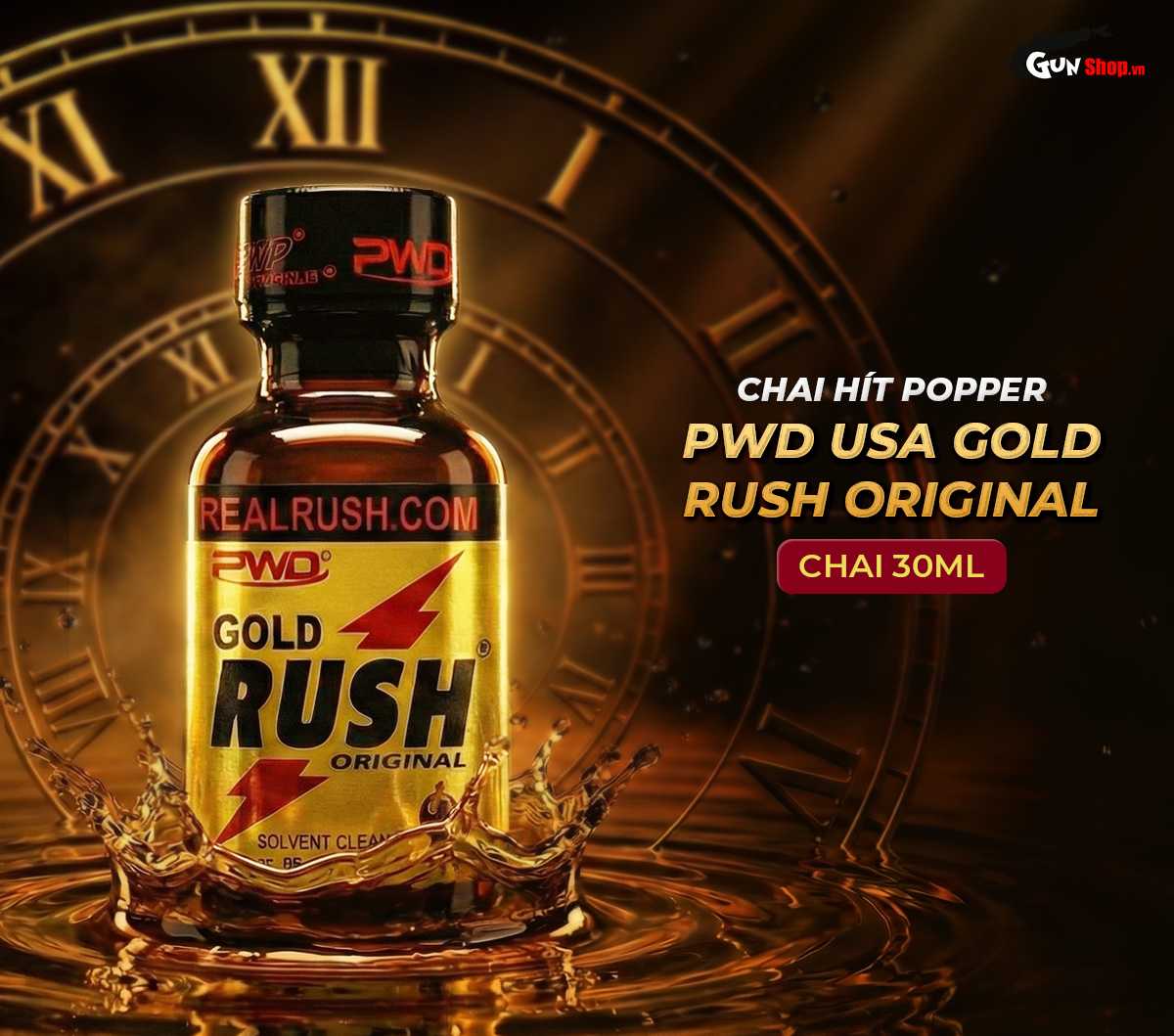 Chai hít Popper Gold Rush Original chính hãng tại Gunshop