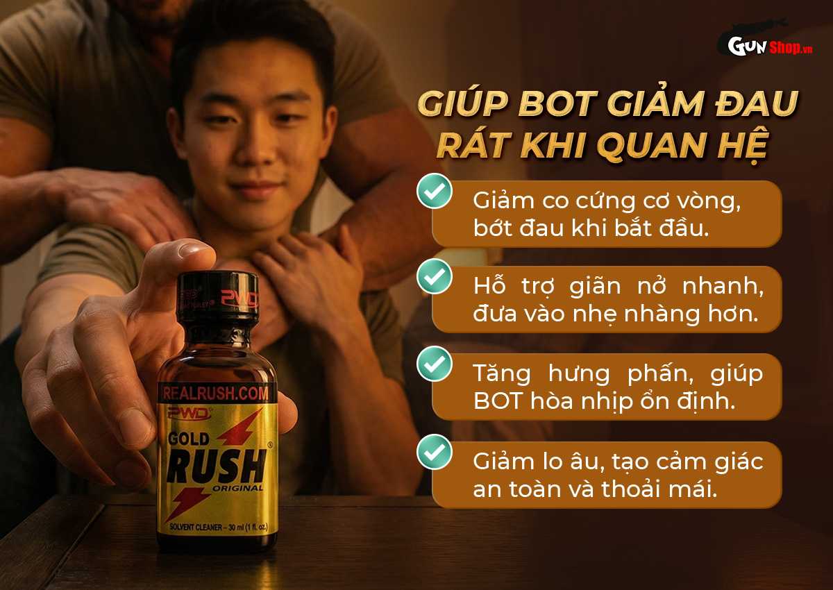 Chai hít Popper Gold Rush Original chính hãng tại Gunshop