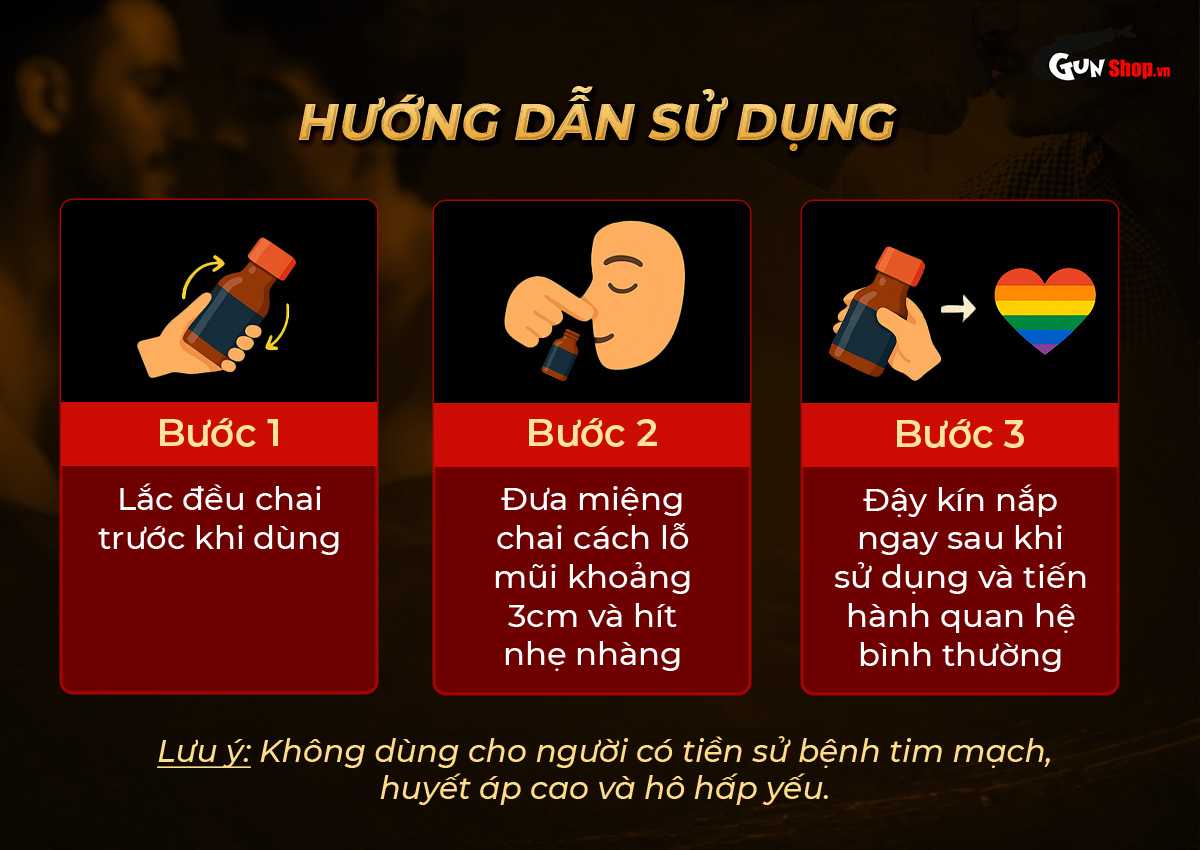 Hướng dẫn cách sử dụng Popper Gold Rush Original