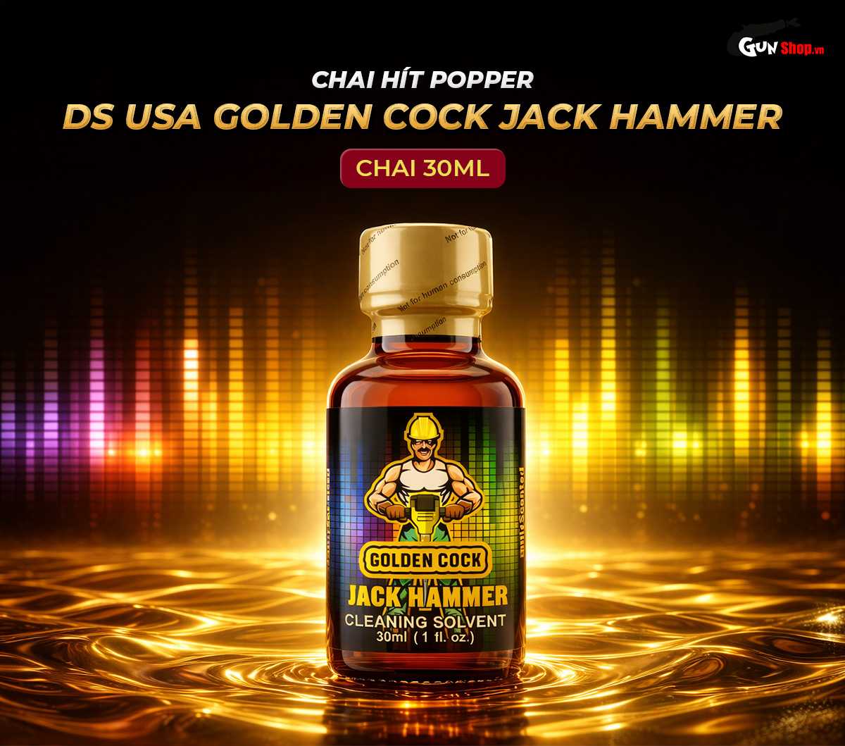 Chai hít Popper Golden Cock Jack Hammer chính hãng tại Gunshop