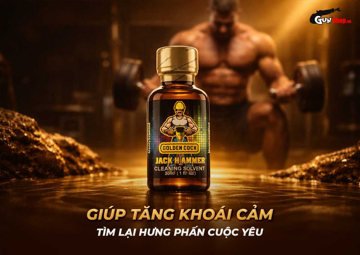 Chai hít Popper Golden Cock Jack Hammer chính hãng tại Gunshop