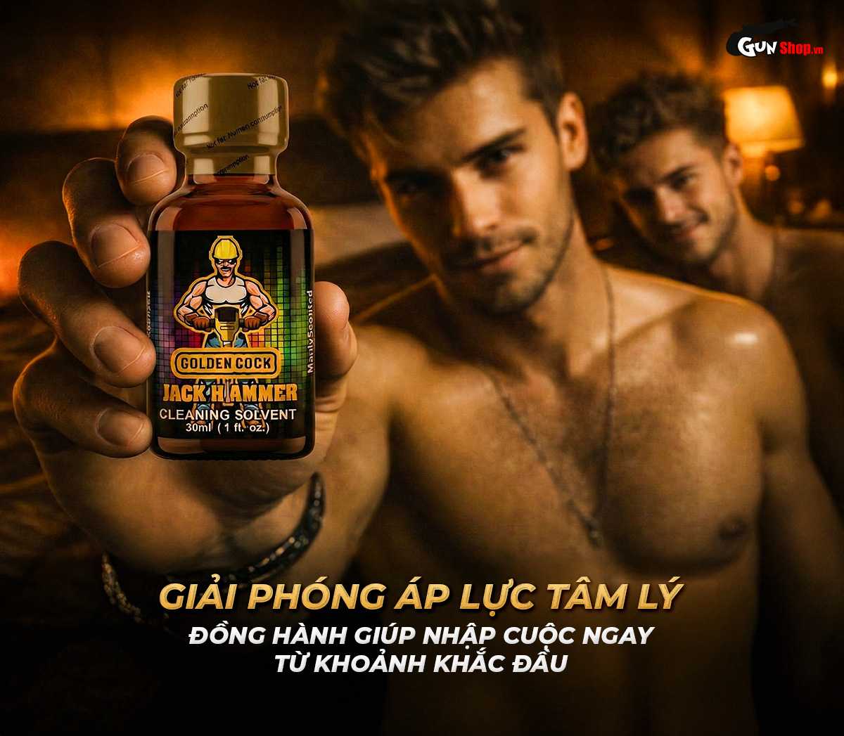 Chai hít Popper Golden Cock Jack Hammer chính hãng tại Gunshop
