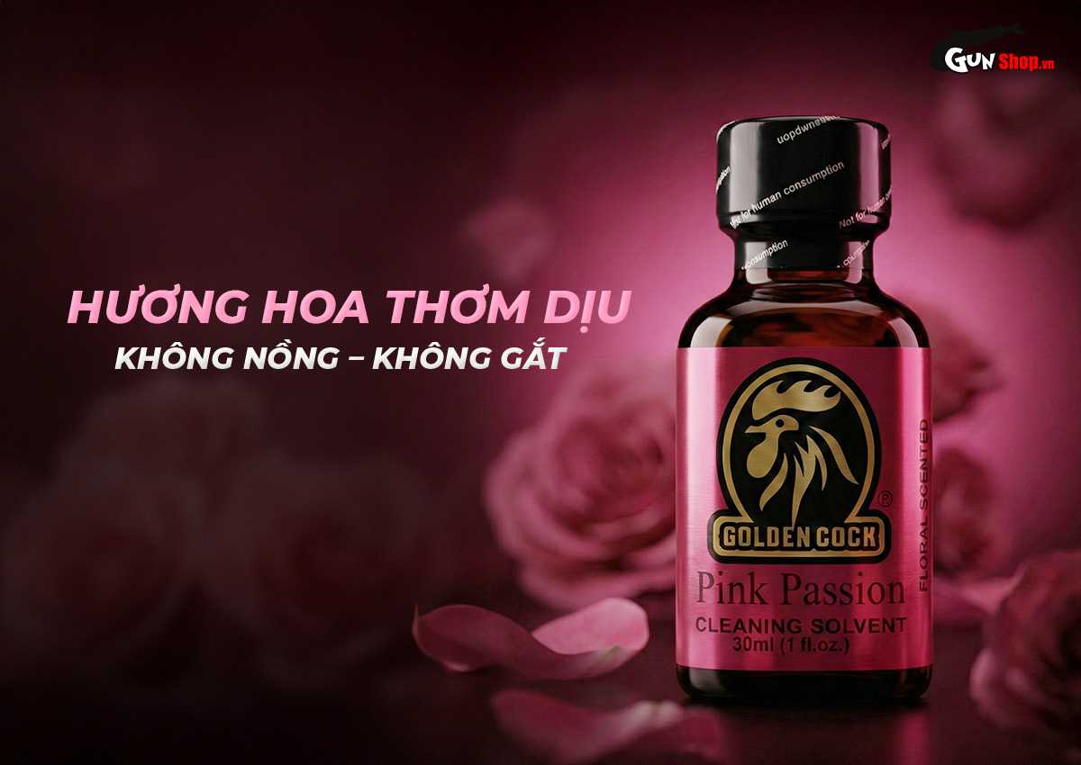 Chai hít Popper Golden Cock Pink Passion chính hãng, cao cấp tại Chúng tôi
