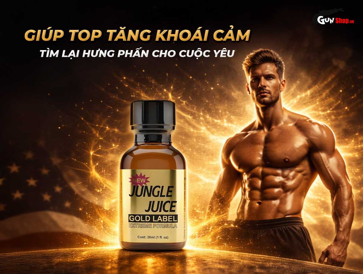 Chai hít Popper Jungle Juice Gold Label chính hãng tại Chúng tôi