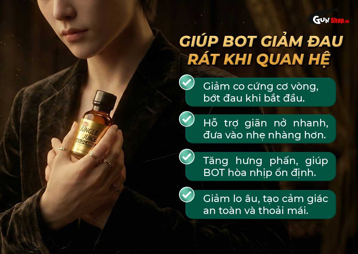 Chai hít Popper Jungle Juice Gold Label chính hãng tại Chúng tôi