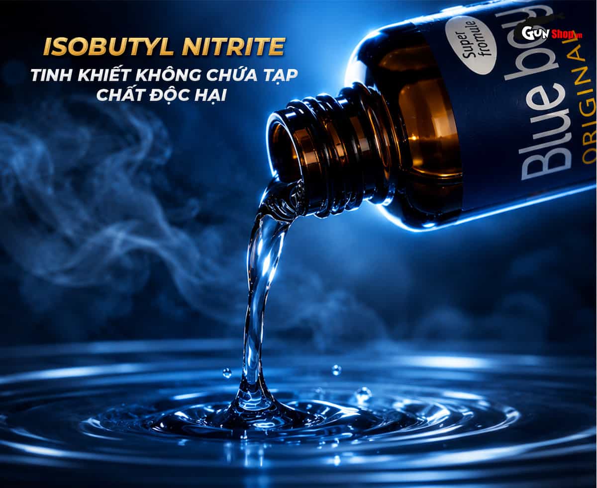 Chai hít Popper Blue Boy 30ml chính hãng PWD USA cao cấp tại Gunshop