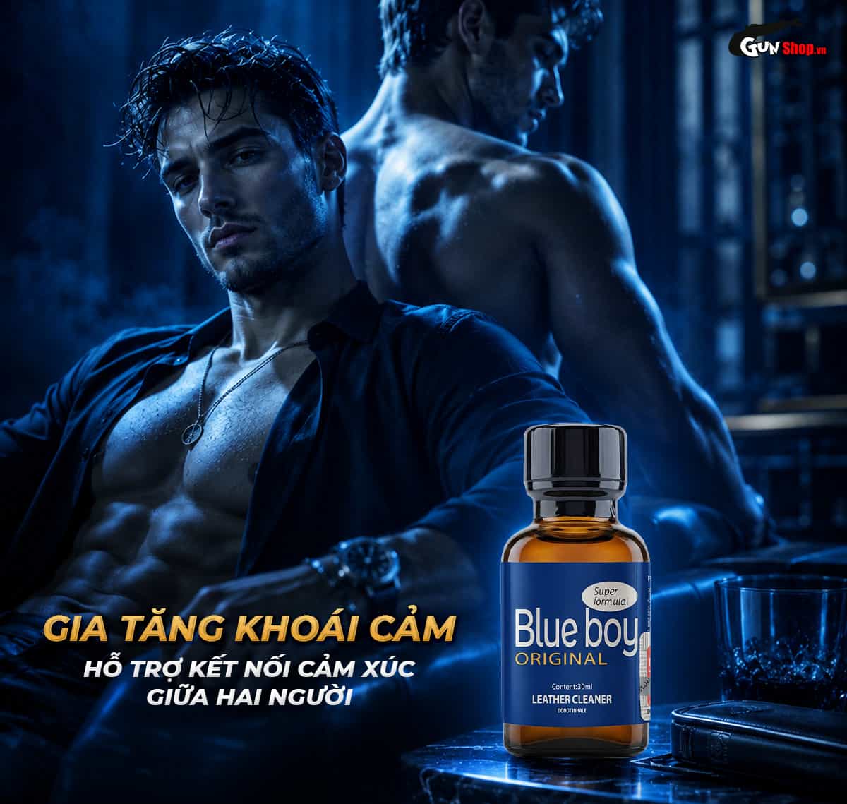 Chai hít Popper Blue Boy 30ml chính hãng PWD USA cao cấp tại Gunshop