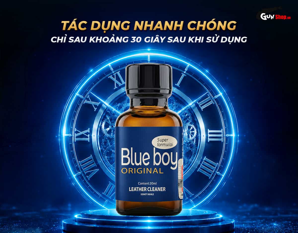 Chai hít Popper Blue Boy 30ml chính hãng PWD USA cao cấp tại Gunshop