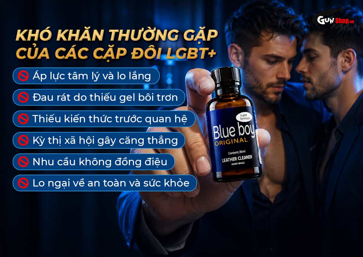 Chai hít Popper Blue Boy 30ml chính hãng PWD USA cao cấp tại Gunshop