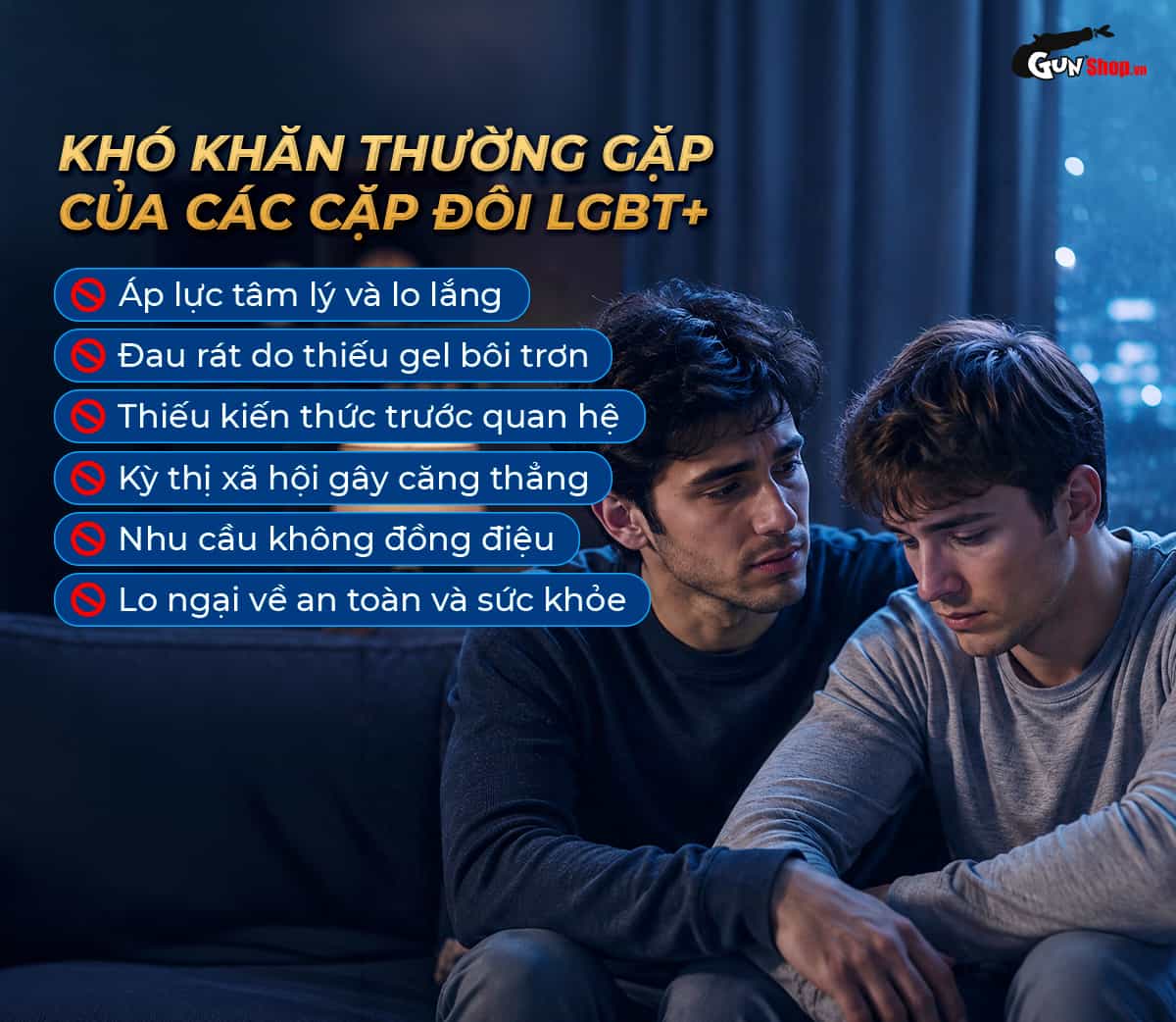 Các cặp đôi LGBT thường gặp nhiều trở ngại trong quá trình quan hệ tình dục